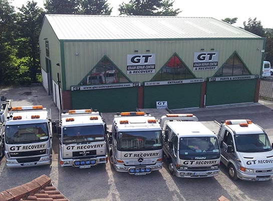 GT Group comprises three separate divisions - GT Recovery, GT Crash Repair Centre and GT Tyre & Service Centre.)